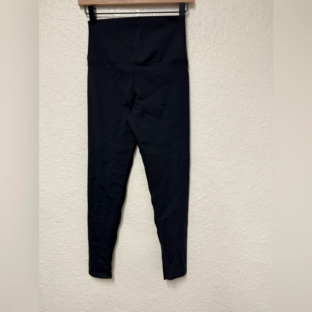 PORT DE BRAS Navy with Black Mesh Detail Leggings Estimated Size Small - Picture 4 of 12